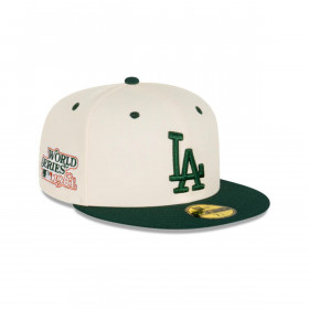 Gorra 59fifty MLB Los Angeles Dodgers Side Patch White