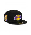 Gorra 59fifty NBA Los Angeles Lakers Side Patch Black
