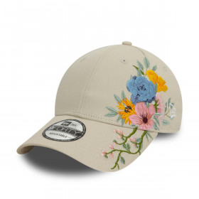 Gorra 9Forty New Era Branded Floral Pastel Grey