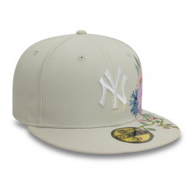 Gorra 59Fifty New York Yankees MLB Floral Light Beige