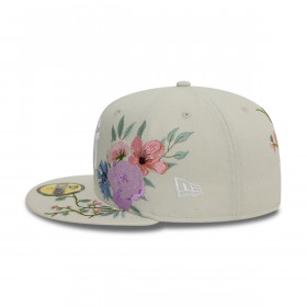 Gorra 59Fifty New York Yankees MLB Floral Light Beige