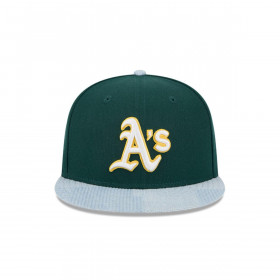 Gorra 59Fifty Oakland Athletics MLB Patch Denim Verde Oscuro