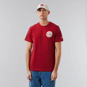 Polera New Era Heritage Hall Tee Dark Red