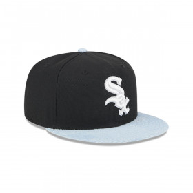 Gorra 59Fifty Chicago White Sox MLB Patch Denim Negro