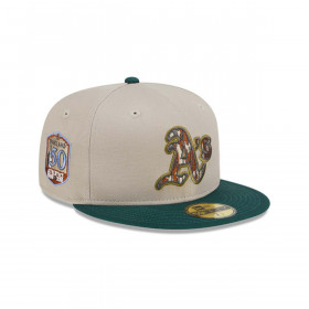 Jockey Oakland Athletics MLB 59Fifty Tree Bark Fill Grey