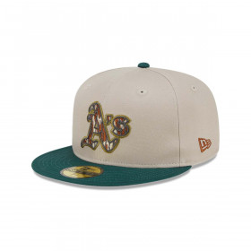 Jockey Oakland Athletics MLB 59Fifty Tree Bark Fill Grey