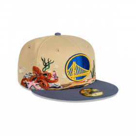 Gorro 59fifty NBA Golden State Warriors Team Landscape Beige