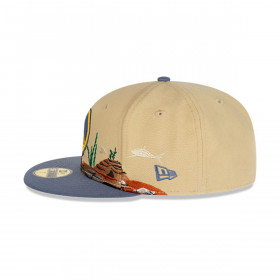 Gorro 59fifty NBA Golden State Warriors Team Landscape Beige