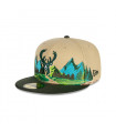 Gorro 59fifty NBA Milwaukee Bucks Team Landscape Light Beige