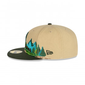 Gorro 59fifty NBA Milwaukee Bucks Team Landscape Light Beige