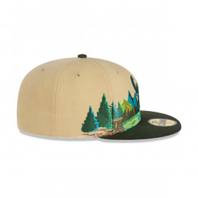 Gorro 59fifty NBA Milwaukee Bucks Team Landscape Light Beige