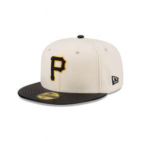 Gorro 59fifty MLB Pittsburgh Pirates Leather Visor White