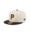 Gorro 59fifty MLB Pittsburgh Pirates Leather Visor White