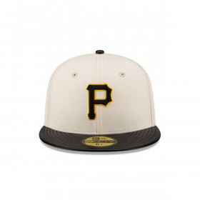 Gorro 59fifty MLB Pittsburgh Pirates Leather Visor White