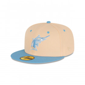 Gorra 59fifty MLB Florida Marlins Ice Latte Pastel Blue