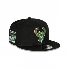 Gorra 59fifty NBA Milwaukee Bucks Side Patch Black New Era