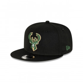 Gorra 59fifty NBA Milwaukee Bucks Side Patch Black New Era