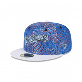 Gorra 59fifty MLB San Diego Padres Wave Fill Blue