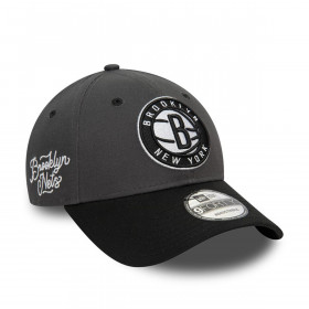 Gorra 9Forty Brooklyn Nets NBA Side Patch Dark Grey