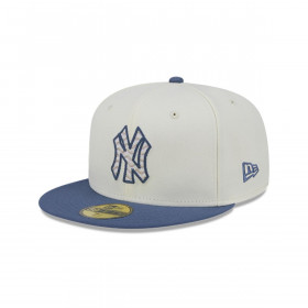 Gorro 59fifty MLB New York Yankees Wavy Chainstitch White