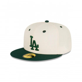 Gorra 59fifty MLB Los Angeles Dodgers Side Patch White