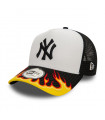 Gorra 9Forty New York Yankees MLB Flames Black