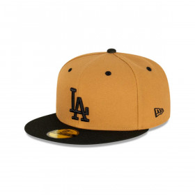 Gorra 59fifty Los Angeles Dodgers MLB Wheat Black Med Beige