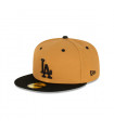 Gorra 59fifty Los Angeles Dodgers MLB Wheat Black Med Beige