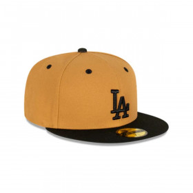 Gorra 59fifty Los Angeles Dodgers MLB Wheat Black Med Beige