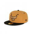 Gorra 59fifty NBA Chicago Bulls Wheat Black Beige New Era