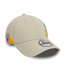 Gorra 9Forty New Era Branded Floral Pastel Grey