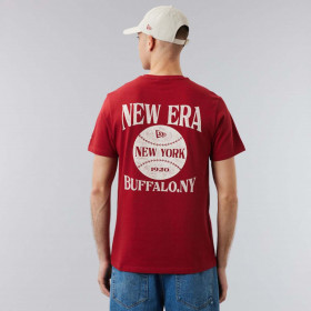 Polera New Era Heritage Hall Tee Dark Red