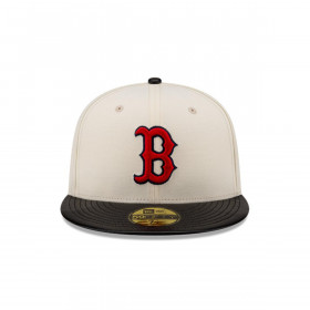 Gorro 59fifty MLB Boston Red Sox Leather Visor White