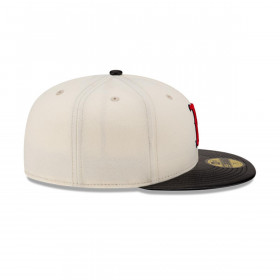 Gorro 59fifty MLB Boston Red Sox Leather Visor White