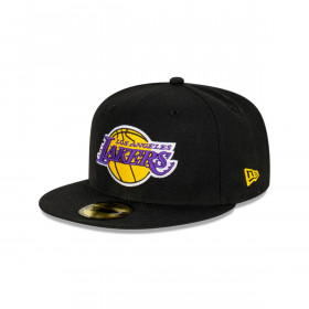 Gorra 59fifty NBA Los Angeles Lakers Side Patch Black