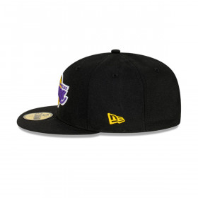 Gorra 59fifty NBA Los Angeles Lakers Side Patch Black