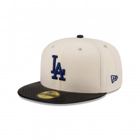 Gorro 59fifty MLB Los Angeles Dodgers Leather Visor White