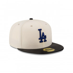 Gorro 59fifty MLB Los Angeles Dodgers Leather Visor White