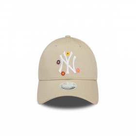 Gorro 9forty MLB N Y Yankees Seasonal Flower Beige New Era