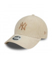 Gorra 9Forty New York Yankees MLB Cord Light Beige Women