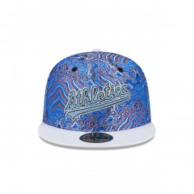 Gorra 59fifty MLB Oakland Athletics Wave Fill Blue