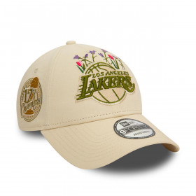 Gorra 9Forty Los Angeles Dodgers NBA Flower Icon Beige