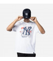 Polera  New York Yankees MLB Food Graphic White