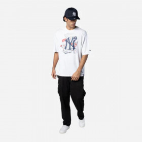 Polera  New York Yankees MLB Food Graphic White