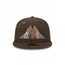 Gorra 59Fifty New York Yankees MLB Spider Pin Dark Brown