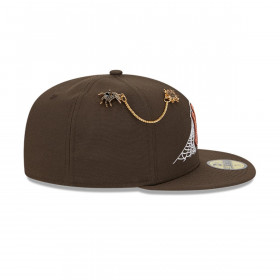 Gorra 59Fifty New York Yankees MLB Spider Pin Dark Brown