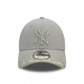 Gorra 9Forty New York Yankees MLB Flames Grey