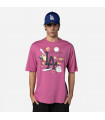 Polera  Los Angeles Dodgers MLB Food Graphic Med Purple