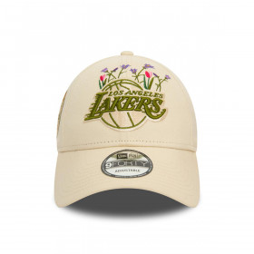 Gorra 9Forty Los Angeles Dodgers NBA Flower Icon Beige