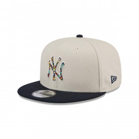 Gorro 9fifty MLB New York Yankees Floral Fill Light Beige